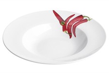 Pastateller mit Dekor 3-fach sortiert