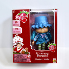 Muñeca Muffin Strawberry Shortcake Blueberry 5.5" Posable Muñeca de Moda (C)