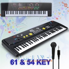 Beginner Digital Piano Keyboard 61/54 Key Electronic Instrument Stand Mic Kits