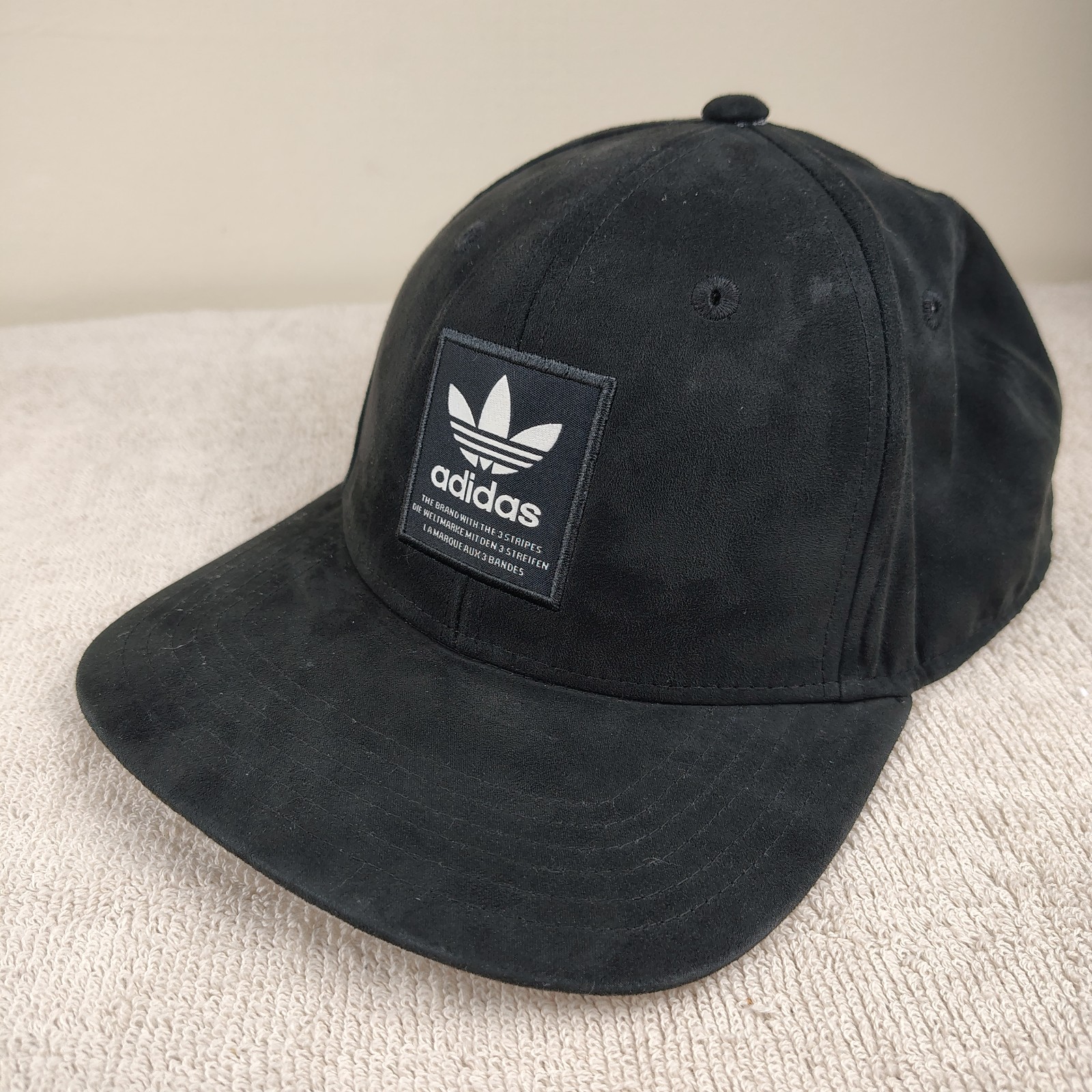 ADIDAS Logo Patch Hat Snapback Adjustable Black F… - image 1