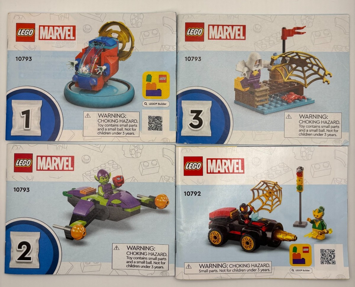 LEGO Marvel 10792 & 10793 Spider-Man Micro Mech Building