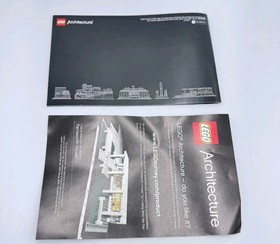 Lego Architecture Burj Khalifa 21008 Instruction Manual and Slip ONLY