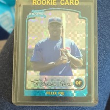 Topps 2003 Bowman Chrome Felix Pie Rookie Card #327 Chicago Cubs. rookie card picture