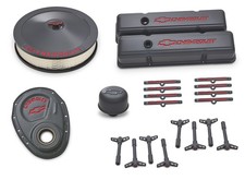Proform 141-880 Engine Dress Up Kit For Small Block Chevy With Bowtie Logo Proform 141-880 Engine Dress Up Kit For Small Block Chevy With Bowtie Logo