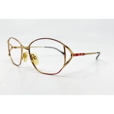 Luxottica Eyeglasses Womens Gold Floralburst Mabel Italy 52-15-125