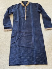 Men Indian Pakistani Traditional Kurta shirt sz M