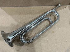 Vintage Rexcraft Official Chrome Bugle Boy Scouts Of America In Great Condition
