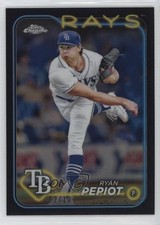2024 Topps Chrome Black Refractor /10 Ryan Pepiot #128 3pb
