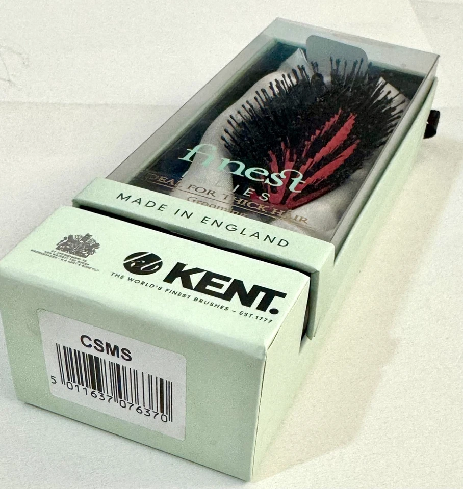 Kent CSMS Classic Shine Small Mixed Bristle Hairbrush - Made in England - Image 4 of 4