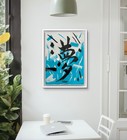Original Abstract Japanese Dream Painting 14x11 paper Modern Wall Art Home Decor — photo 2