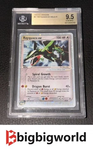 Pokemon TCG 2003 EX Dragon Rayquaza ex Holo 97/97 BGS 9.5