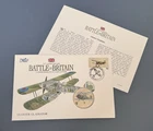 Guernsey £5 Coin 70th Anniv Battle Britain PNC. Gloster Gladiator. Info Card