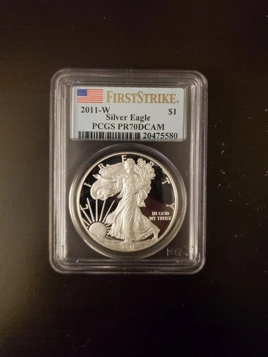 2011-W West Point 1 Oz American Silver Eagle Proof PCGS PR70 First Strike