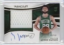 2024-25 Panini Immaculate Premium 8/50 Anton Watson #PPA-AWA Patch Auto 1a07