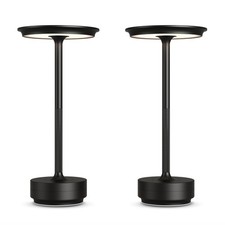 Cordless Table Lamps 2 Pack Rechargeable 5000mAh Portable LED Light 3 Color