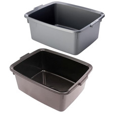 Addis Washing Up Dish Washing Bowl Large Rectangular Plastic With 2 Handles 12L