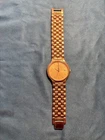 Vintage Seiko V722-7051 Gold Tone Men’s Quartz Dress Watch – Running – Date