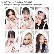 IVE The 1st Ep Album I'VE MINE Makestar Fan Sign Event Benefit Photocard KPOP