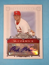 2006 Bowman Sterling AUTO RC Mark McCormick St Louis Cardinals #BSP-MM ⚾