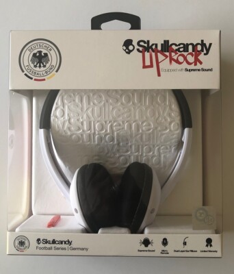 Rare Skullcandy Uprock Headphones with Mic - World Cup Soccer Germany 