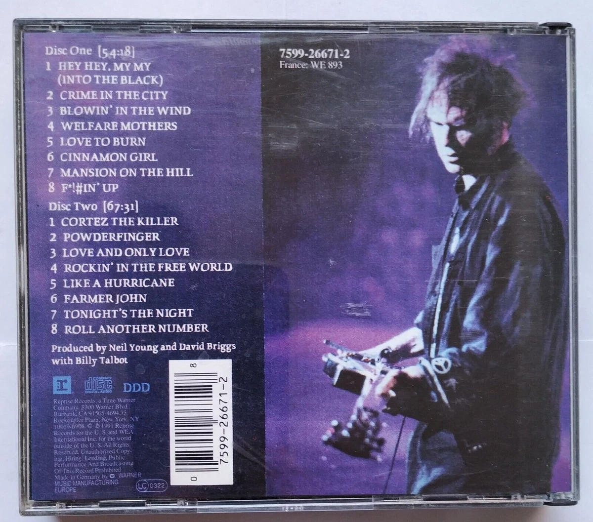 Neil Young & Crazy Horse Weld 2-CD Germany 1991 original thick case