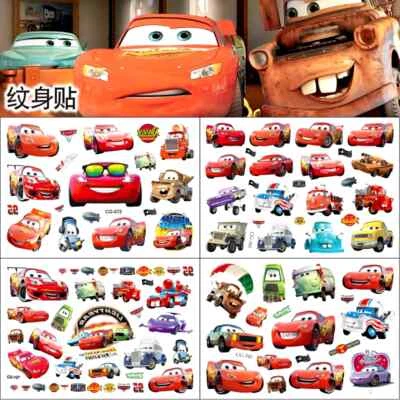 DRESS YOUR NAILS - CARTOON BODY TATTOO Disney Cars + Aeroplanes Pixar Cartoon TemporaryTattoo Children's - CG-072 + 083