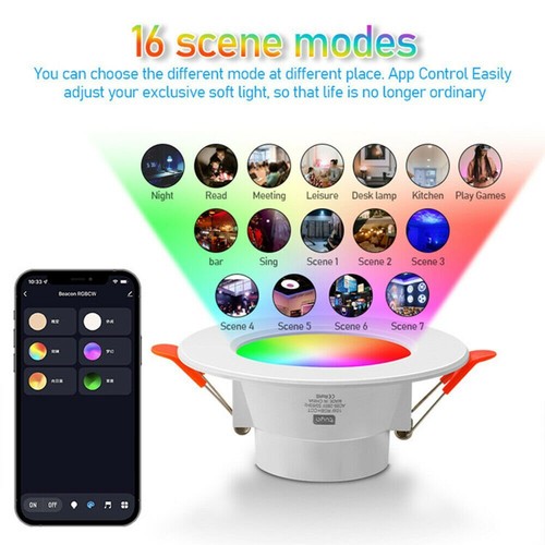 10W/15W Smart LED Downlight Recessed RGB CCT Dimmable APP Bluetooth Alexa Google - Picture 6 of 20