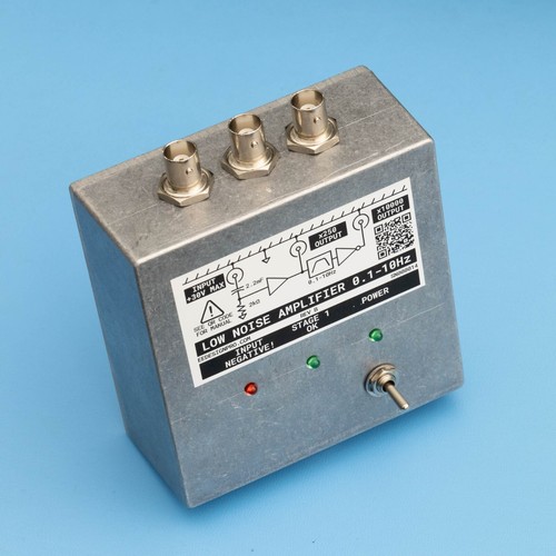 Low Noise Low Frequency Amplifier for 0.1-10Hz Measurements, 10000 V/V gain - Picture 1 of 9