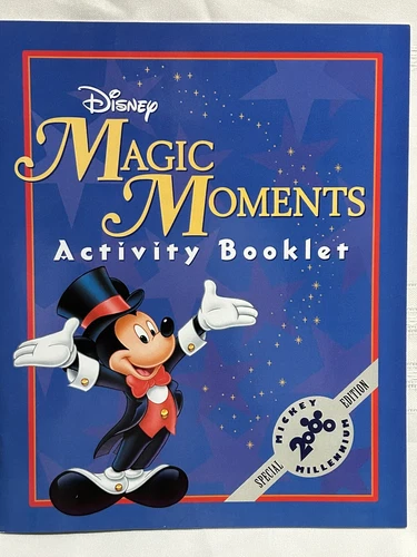 Disney Magic Moments Activity Booklet Only New 1999