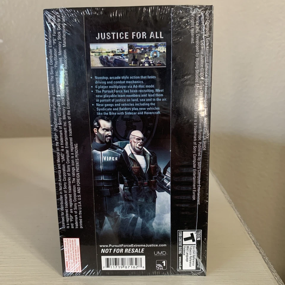 Pursuit Force Extreme Justice PSP Promo Demo Disc Brand New Sony Factory Sealed - Image 2 of 4