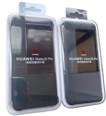Original Huawei Mate20 Pro Smart View Flip Case Cover I Luxury PU Leather