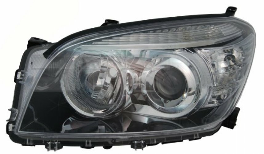 Phare avant gauche pour Toyota Rav-4 de 2006 à 2009 côté conducteur en polycarbonate