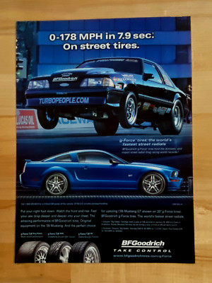 マスタングページ 2004 Print Ad 2005 Ford Mustang GT 178 mph in 7.9 sec BF Goodrich