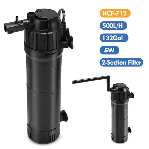 5 in 1 UV Sterilisator Filter Licht Sauerstoff Innenpumpe Aquarium Fisch Teich Tank - Bild 13 von 14
