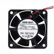 For NMB 2410ML-04W-B60 12V 0.40A 6025 6CM 2 lines Double Ball Cooling Fan