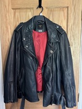 Superdry Vintage Boyfriend Biker Jacket (leather)