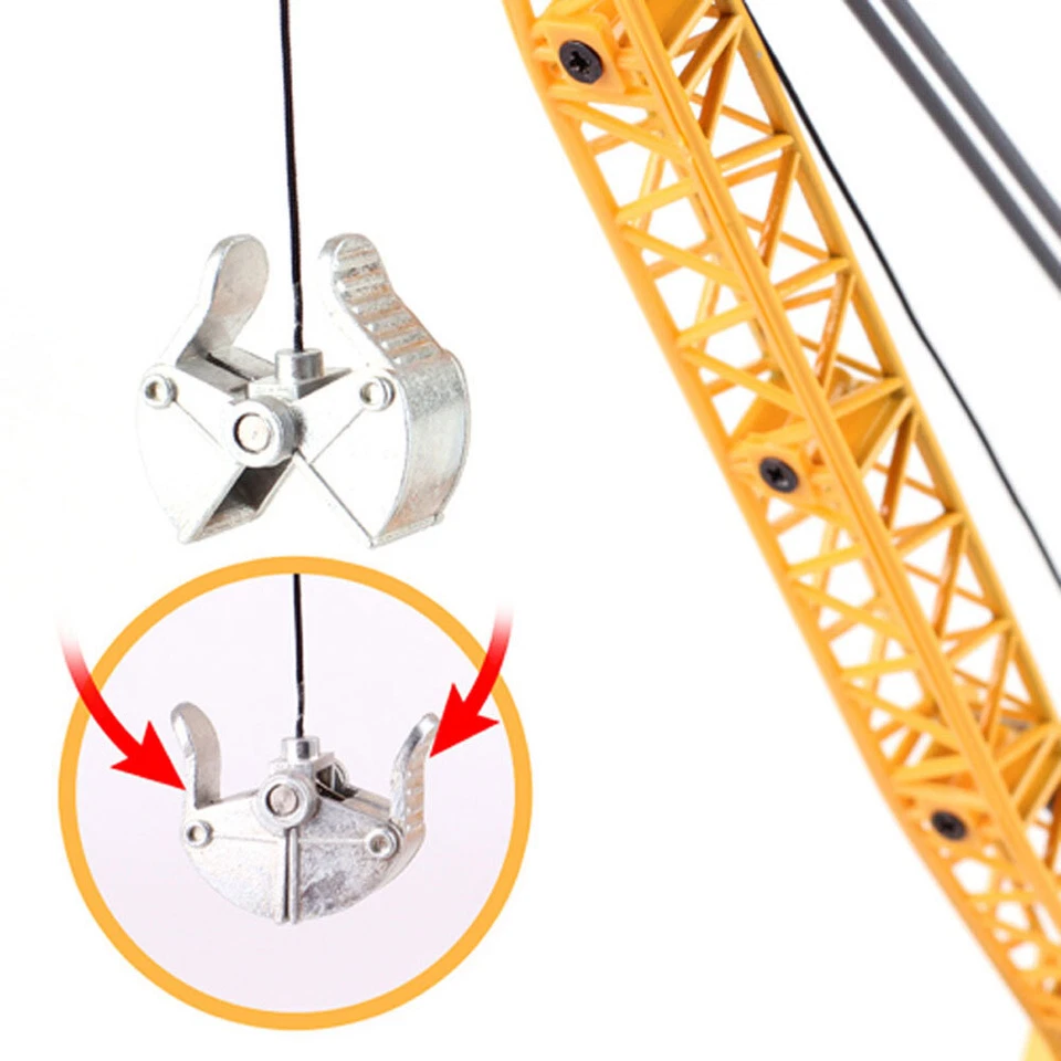 1:87 Scale Excavator Crane Diecast Toy - Metal Construction Vehicle Model - Image 3 of 4