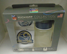 NFL Los Angeles Rams 3 Piece Infant Gift Set Bib Pacifier Bottle
