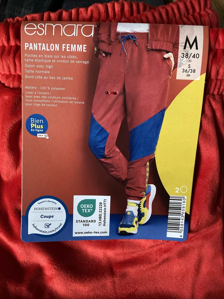 Pantalon Bas Jogging Femme Logo Lidl Pant / Limited Edition Collector /  Rouge M