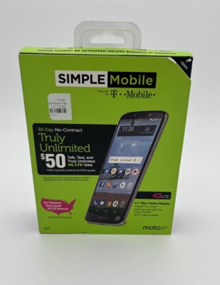 Simple Mobile Prepaid Motorola E5 ( 5.7''inch ) (16GB) - Dark Gray