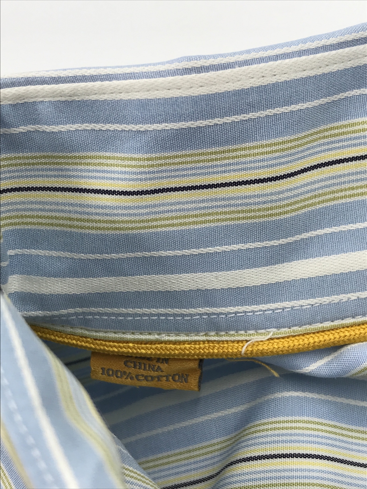 Robert Talbott Carmel Button Up Blue Striped Long… - image 8