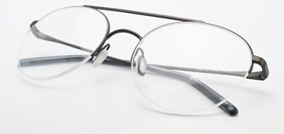 PAULI PROJECT Brille Pear Pie Halbrand 54-20 Col. 10m Pilot Gunmetal Japan