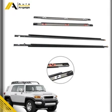 For 2007-2014 Toyota FJ Cruiser Door Belt Molding Weatherstrip FRONT & REAR SET