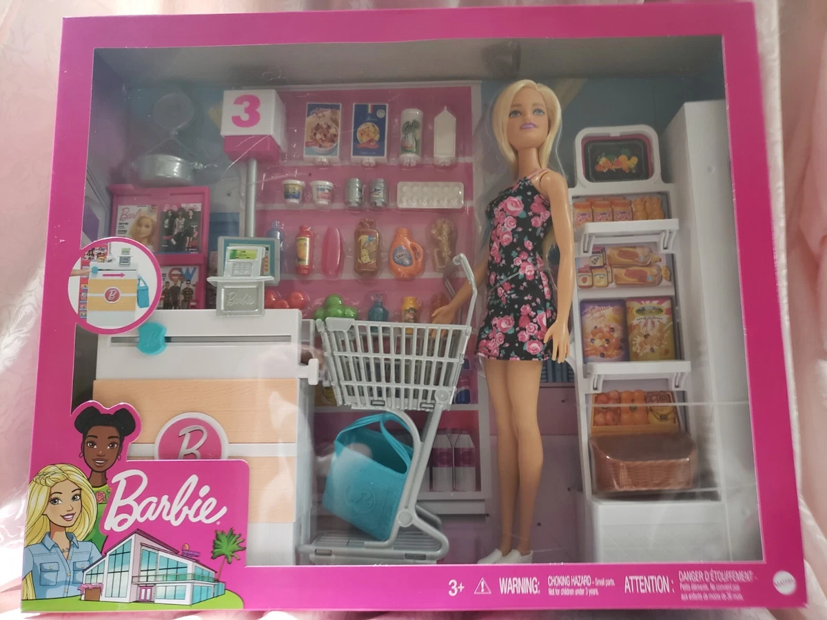 Accessoire poupée Barbie Playset Supermarché