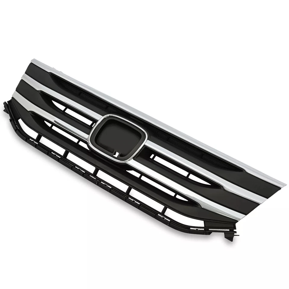 For Honda Odyssey 2011 2012 2013 Front Bumper Upper Grille Grill Chrome Molding Foto 4 de 4