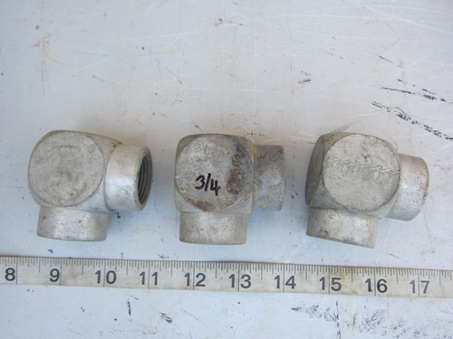 ¾"MNPx¾"MJIC ¾"FNP ¾"MORB Hydraulic Fitting 90° Lot of 5, Used - Picture 5 of 22