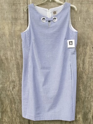 anne klein seersucker dress