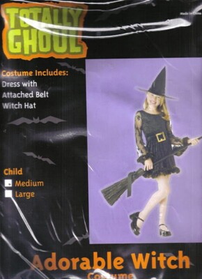 Child's Adorable Witch Halloween Costume SIZE Medium 5-7 NEW UNUSED