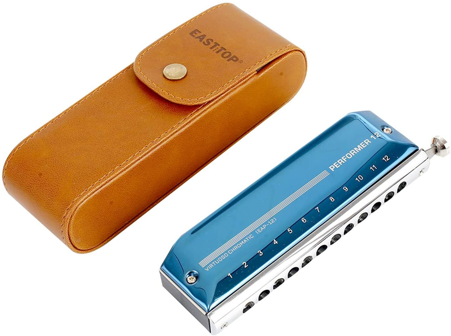 East top 12Hole 48Tone Upgrade Chromatic Harmonica Key of C Professional Gift