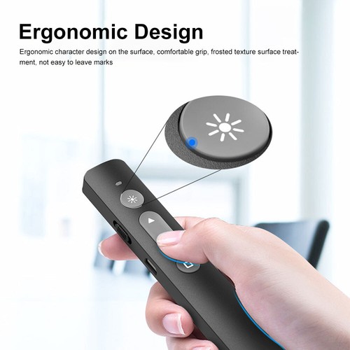 Presentazione Presentatore Wireless Telecomando USB Powerpoint Puntatore Laser Clicker - Foto 3 di 11